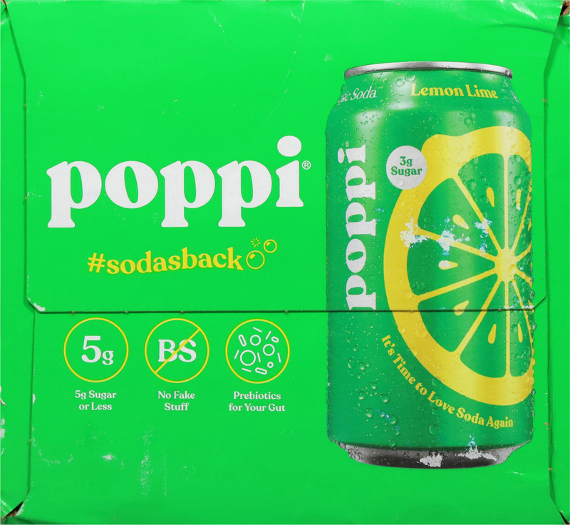 Poppi Probiotic Soda, Lemon Lime | Giant Eagle | Because It