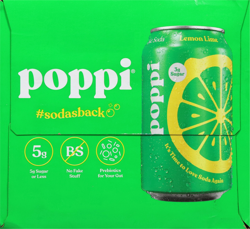 Poppi Probiotic Soda, Lemon Lime | Giant Eagle | Because It