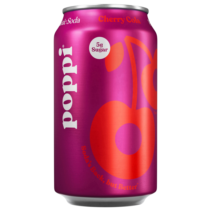 販促用3つ折りＰＯＰ(540mm✕400mm) ピンクスウィーツ　鋳薔薇それから Poppi Cherry Cola Prebiotic Soda | Giant Eagle | Because It