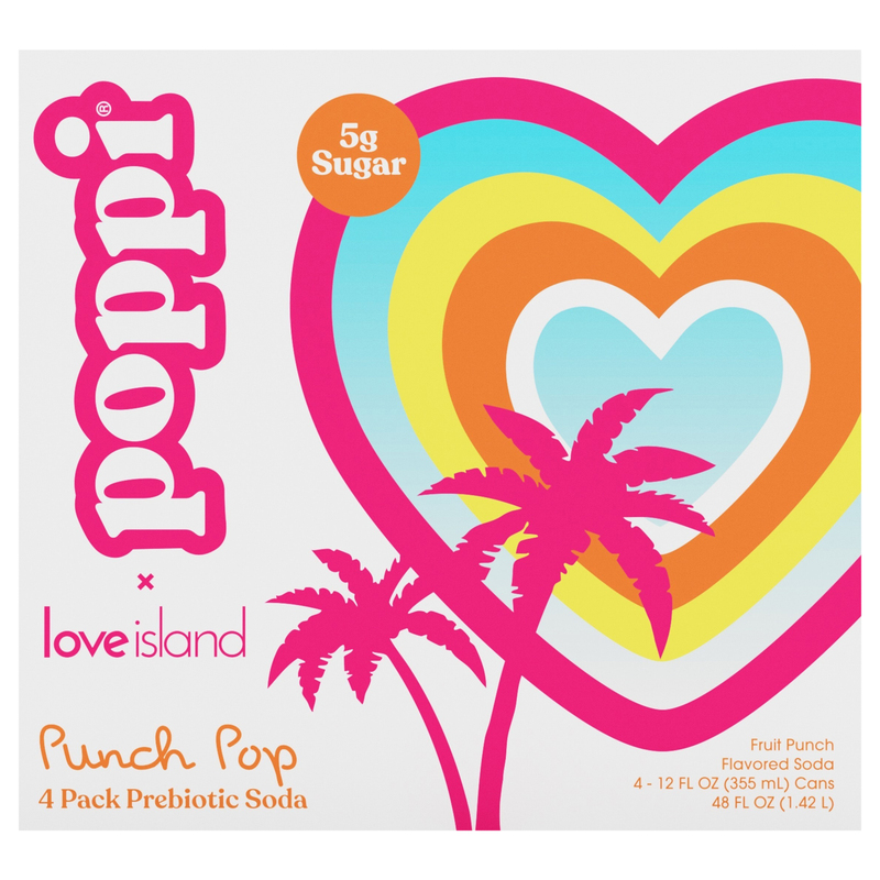 Poppi Love Island Punch Pop Prebiotic Soda | Giant Eagle | Because