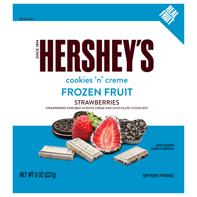 Hershey's Strawberries with White Chocolate and Cookie Crumbs