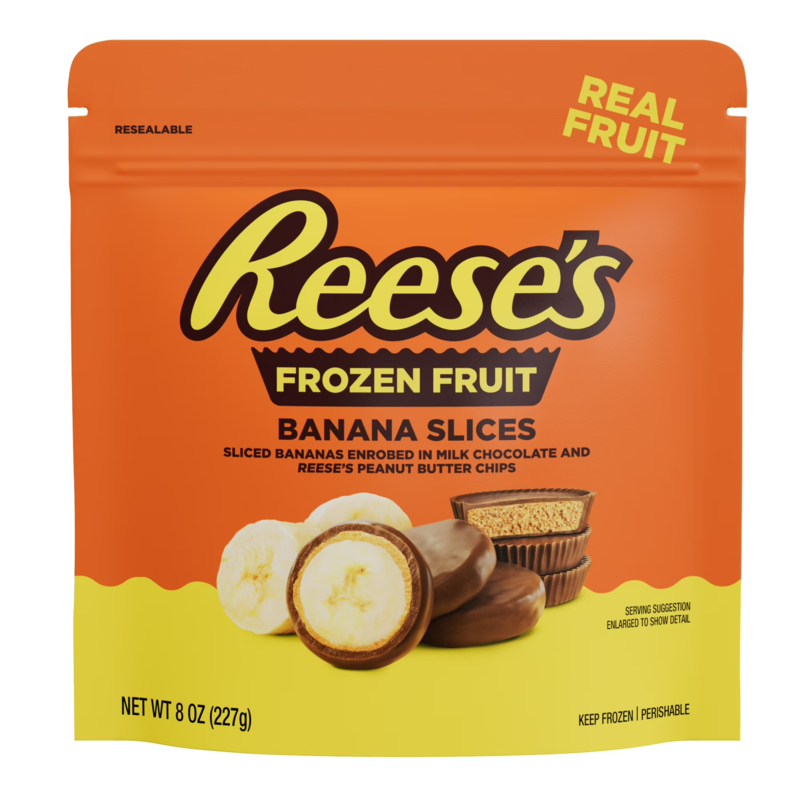REESE'S Banana Slices in Milk Chocolate and REESE'S Peanut Butter