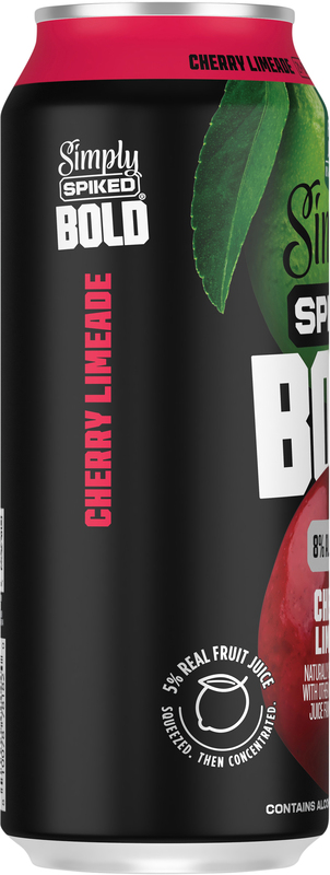 Simply Spiked BOLD Cherry Limeade 8.0% ABV, Single, 24 oz can