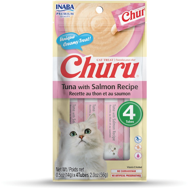 Inaba Churu Tuna with Salmon Puree Recipe Cat Treat Inaba Churu Tuna with Salmon Puree Recipe Cat Treat