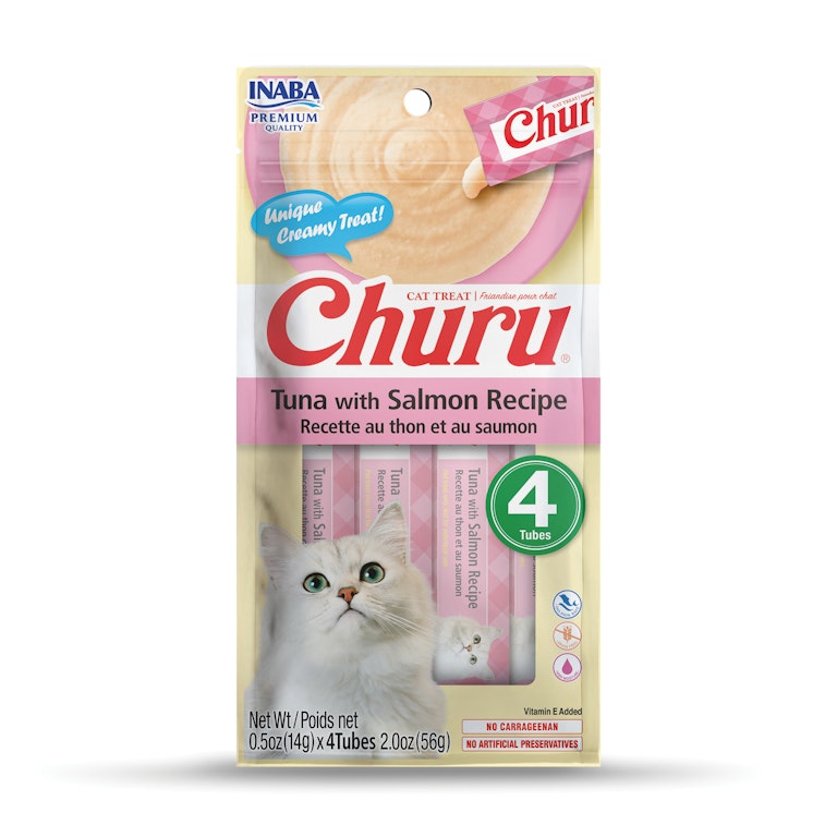 INABA Churu Cat Treats Lickable Creamy Purée, Ounce Tube,
