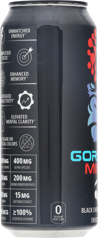 Gorilla Mind Energy Drink, Black Cherry Vanilla | Giant Eagle