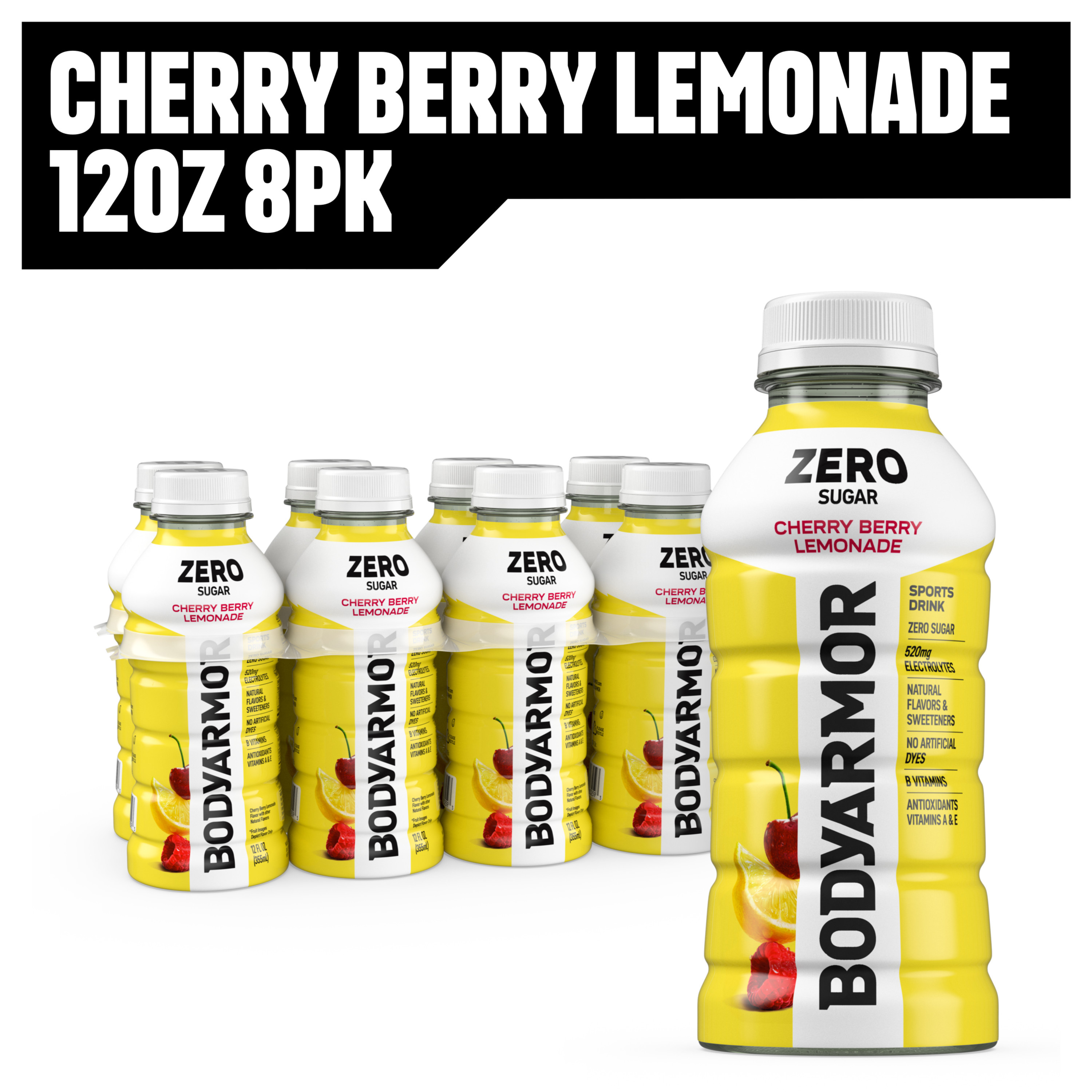 BODYARMOR Zero Sugar Cherry Berry Lemonade Electrolyte Sports