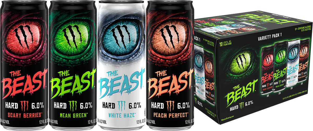 The Beast Variety Pack #1 Flavored Malt Beverage Craft Beer, 12 fl