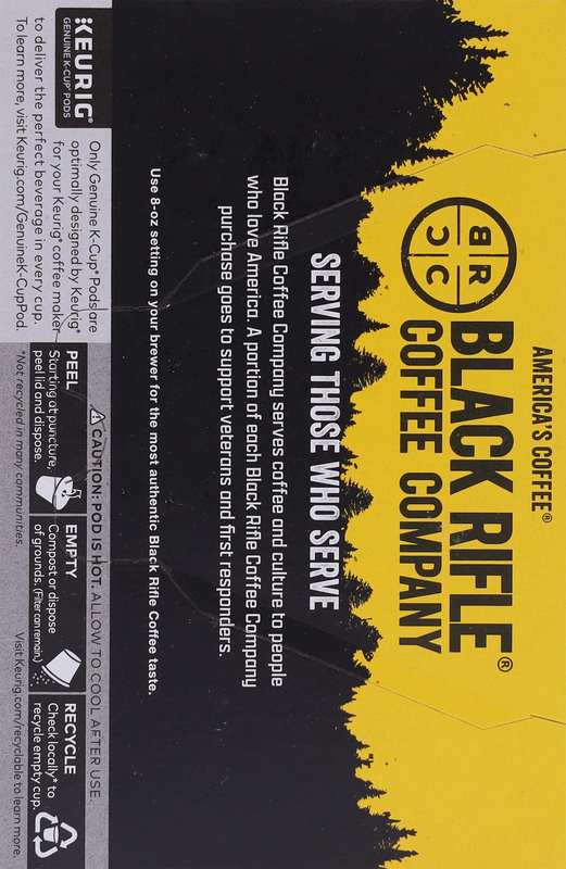 Black Rifle Coffee Company K-Cup Pods Ground Tactisquatch Dark