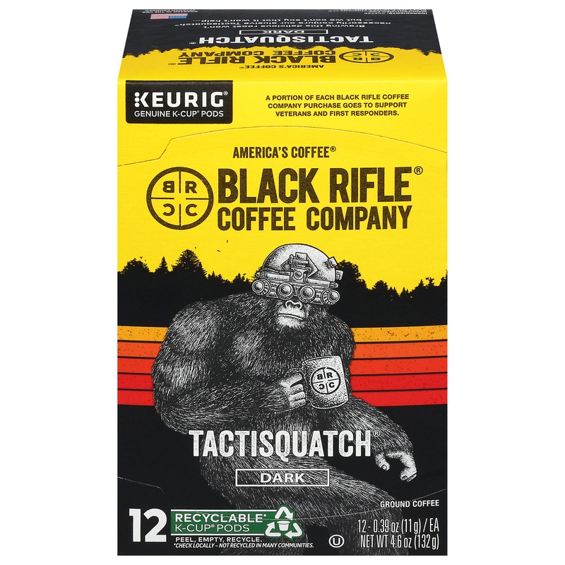 Black Rifle Coffee Company K-Cup Pods Ground Dark Tactisquatch