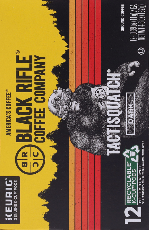 Black Rifle Coffee Company K-Cup Pods Ground Tactisquatch Dark