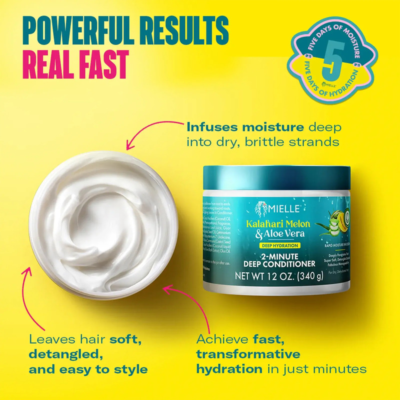 Mielle Kalahari Melon & Aloe VeraDeep Hydration 2-Minute Deep