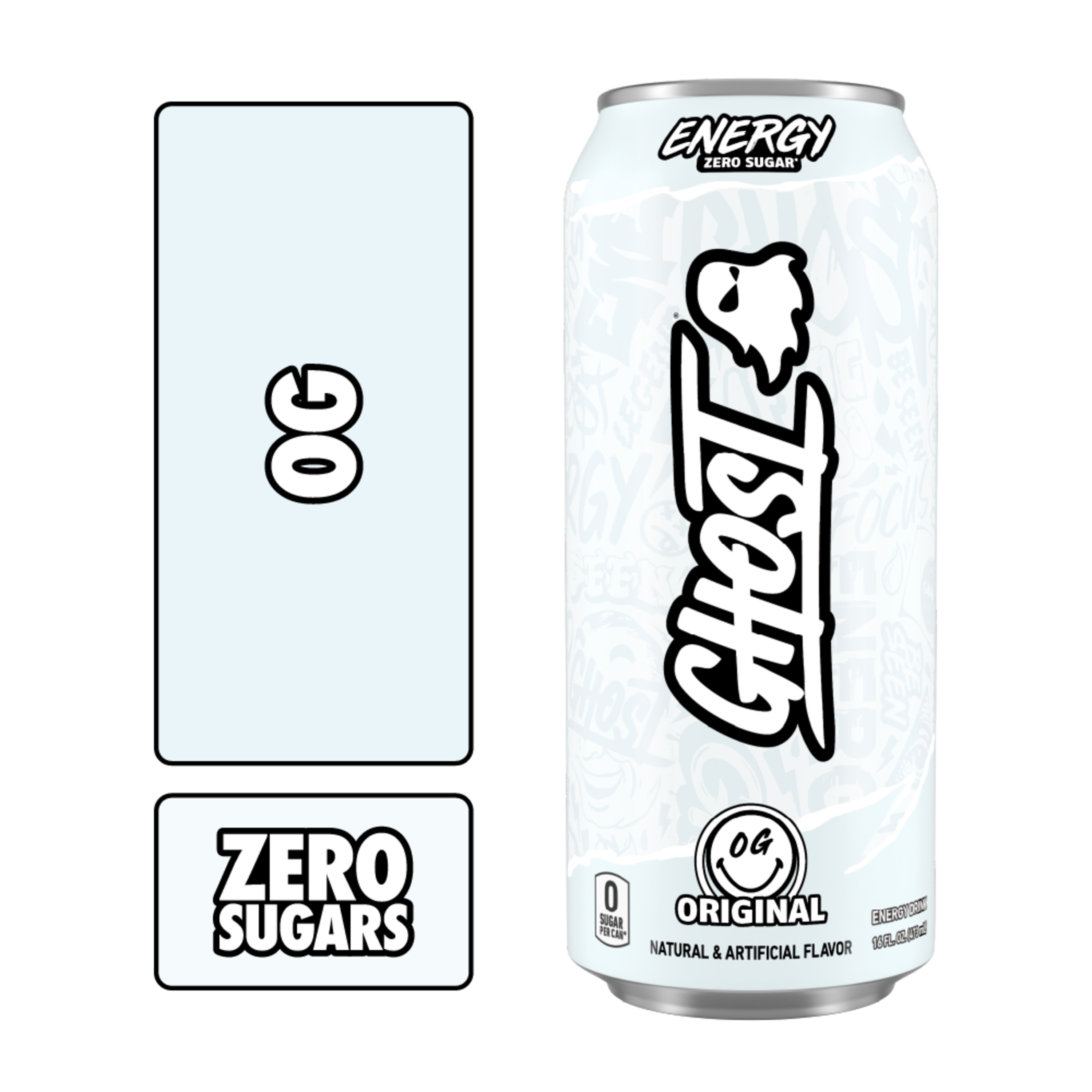 Ghost Zero Sugar Energy Drink, OG, 16 fl oz can | Giant Eagle