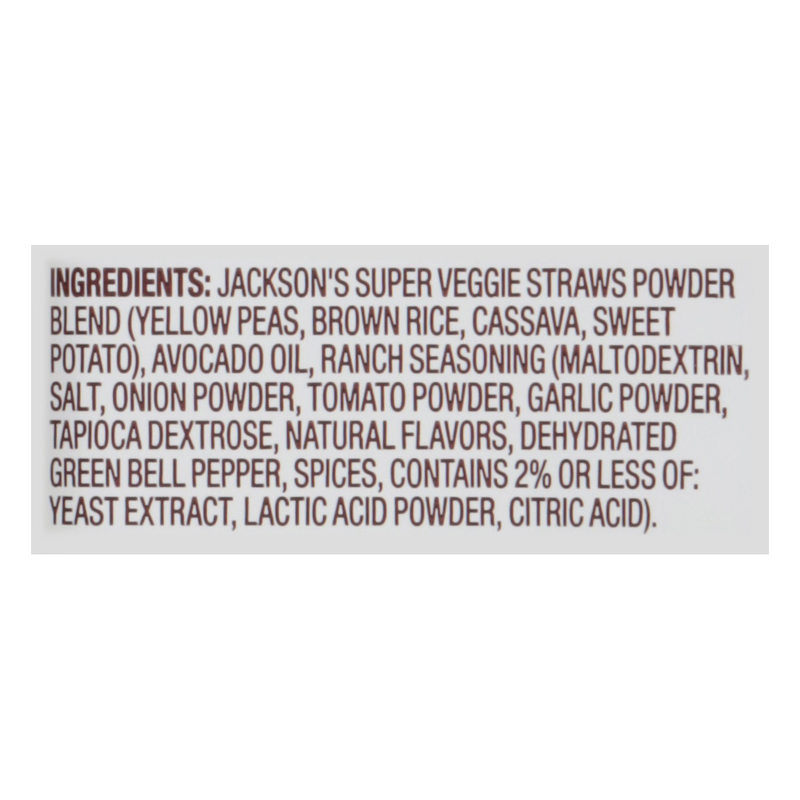 Jackson's Super Ranch Veggie Straws | Giant Eagle | Because It