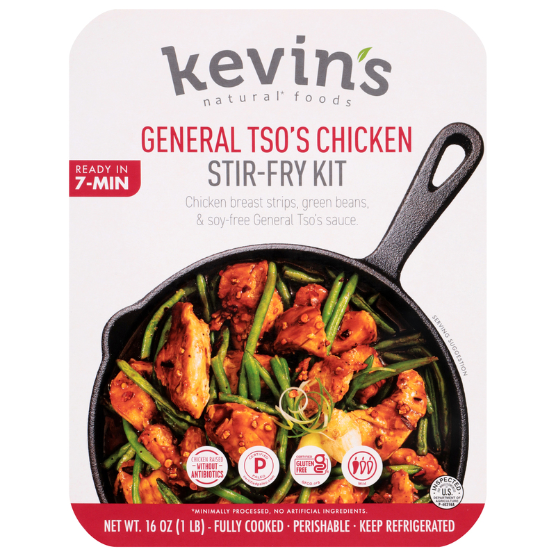 【即出荷】食糧補充/Stock Up 英語版4枚セット Kevin's Natural Foods General Tso's Chicken Stir-Fry Kit | Giant
