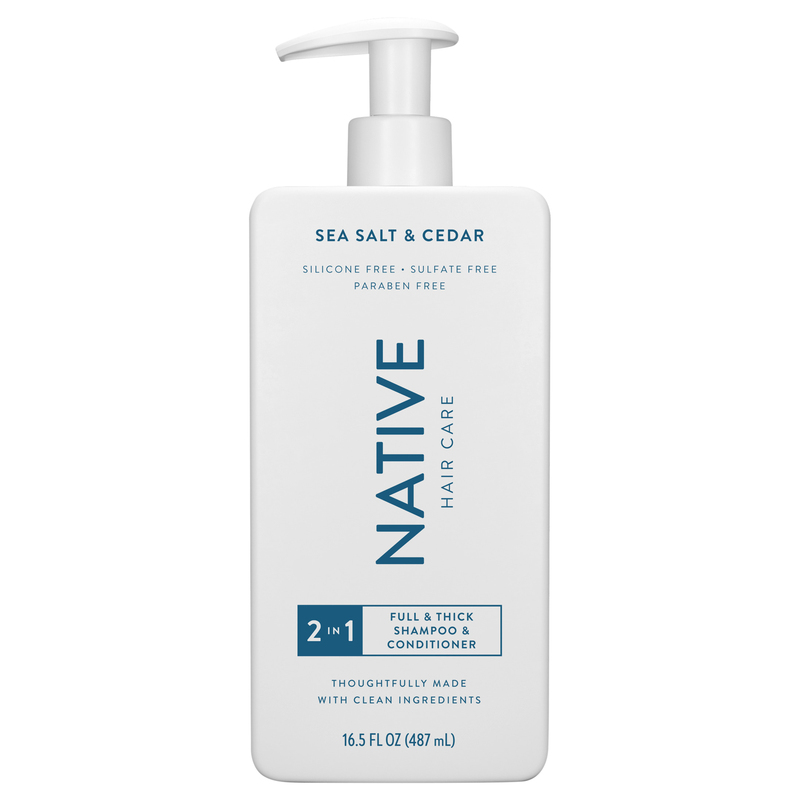 Native Shampoo & Conditioner, Sea Salt & Cedar, 2 in 1 | Giant