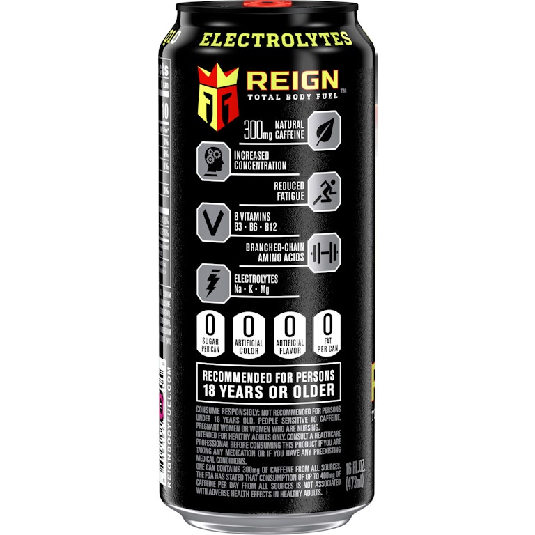 does reign have l carnitine Total Body Fuel Orange Dreamsicle Energy Drink Reign Total Body Fuel White
