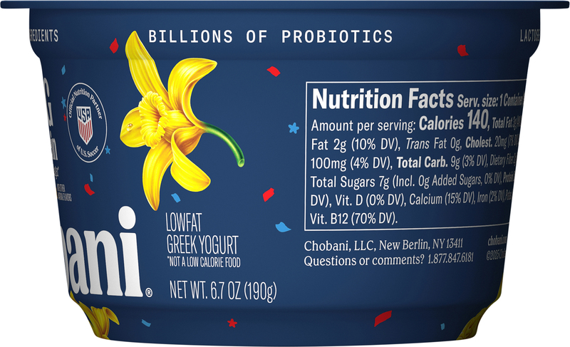 Chobani Zero Added Sugar Lowfat Greek Vanilla Yogurt | Giant Eagle