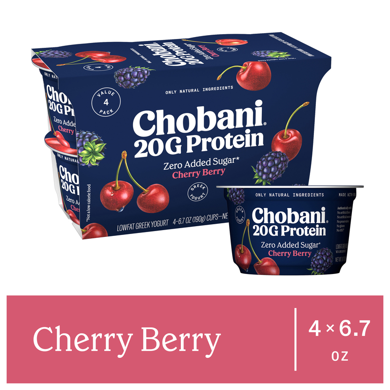 Chobani Lowfat Greek Cherry Berry Yogurt | Giant Eagle | Because
