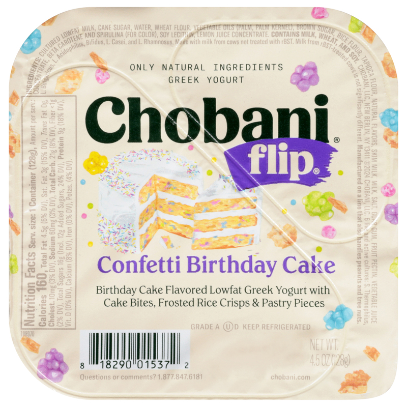 Chobani Greek Confetti Birthday Cake Yogurt | Giant Eagle