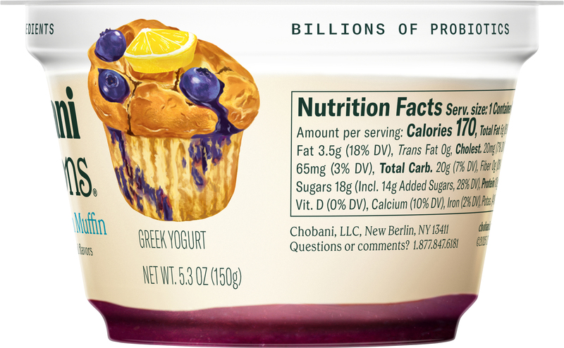 Chobani Greek Blueberry Lemon Muffin Yogurt | Giant Eagle
