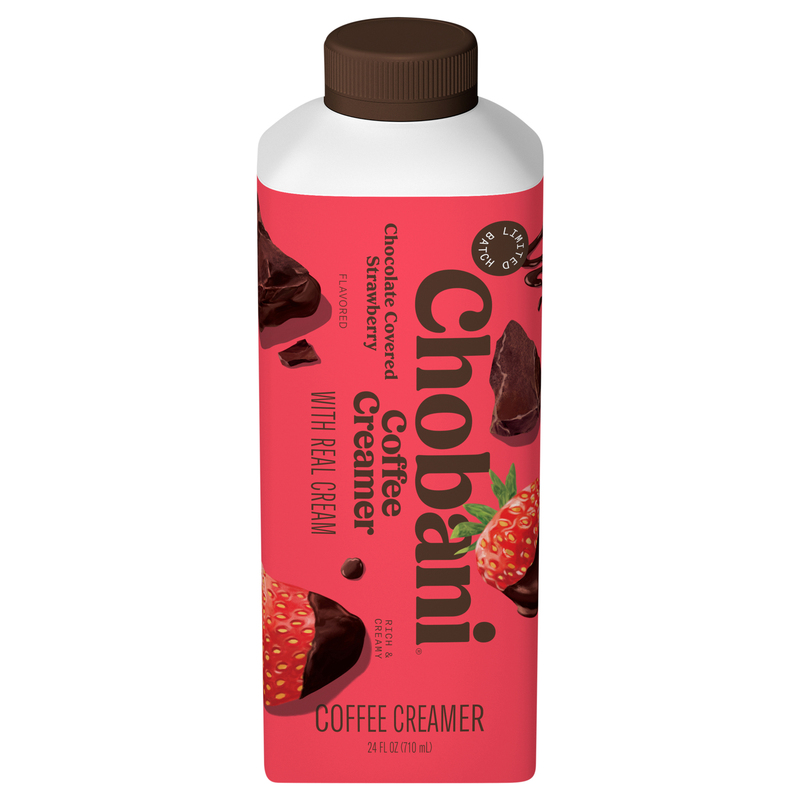 Chobani Chocolate Covered Strawberry Coffee Creamer with Real
