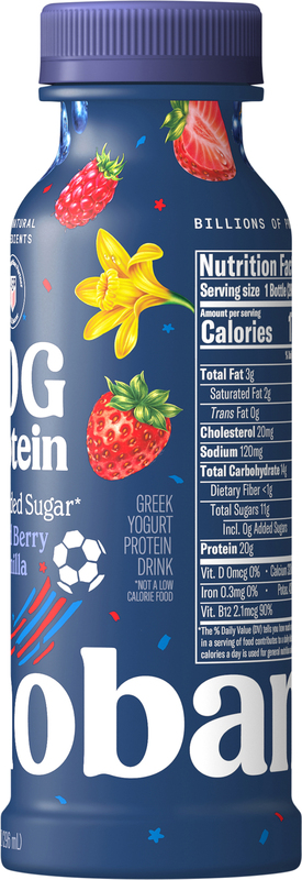 Chobani Zero Added Sugar Greek Yogurt Mixed Berry Vanilla Protein