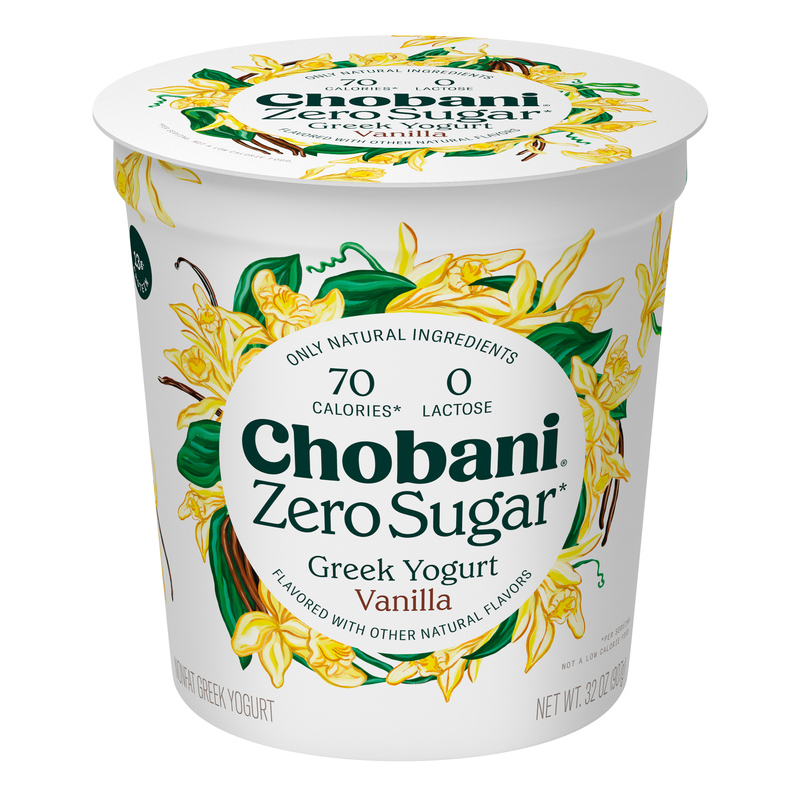 Chobani Yogurt, Greek, Nonfat, Zero Sugar, Vanilla | Giant Eagle