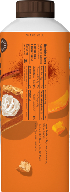 Chobani Pumpkin Spice Flavored Coffee Creamer with Real Cream