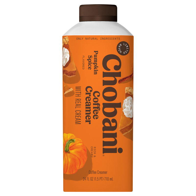 Chobani Pumpkin Spice Flavored Coffee Creamer with Real Cream