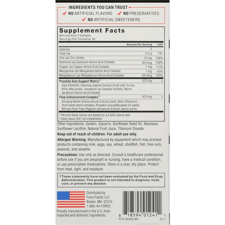Force Factor Prostate Gummies Saw Palmetto & Beta Sitosterol Supplement For Men Reduce Nighttime Bathroom Trips Fully Empty Your Bladder And Support Your Aging White 60 Count Force Factor Prostate Gummies Saw Palmetto & Beta Sitosterol Supplement For Men Reduce Nighttime Bathroom Trips Fully Empty Your Bladder And Support Your Aging White 60 Count