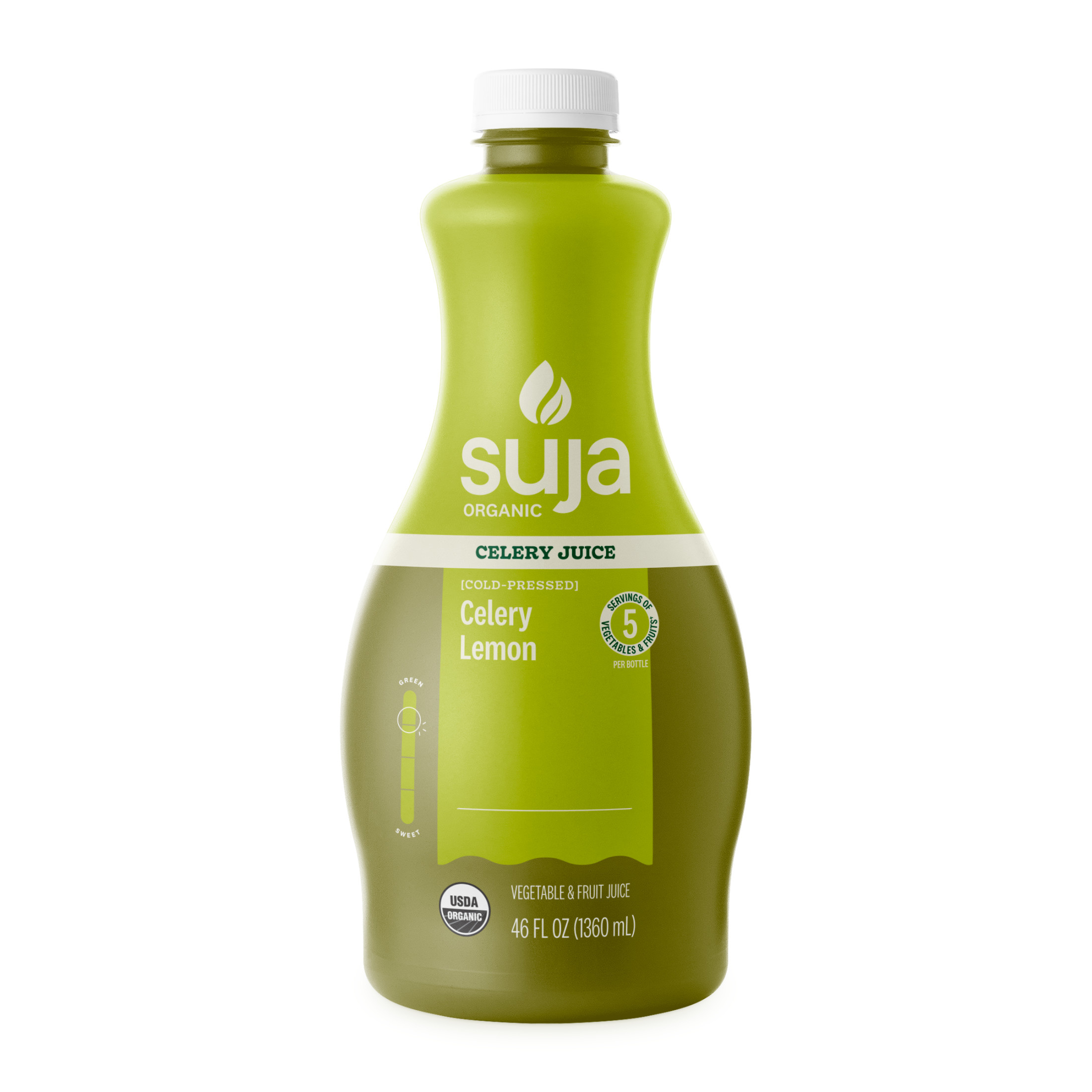 Suja Organic Celery Cold Pressed Juice Drink, 46 fl oz Bottle