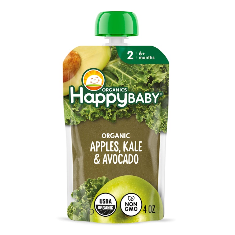 Happy Baby Organics Clearly Crafted Stage Apples, Kale