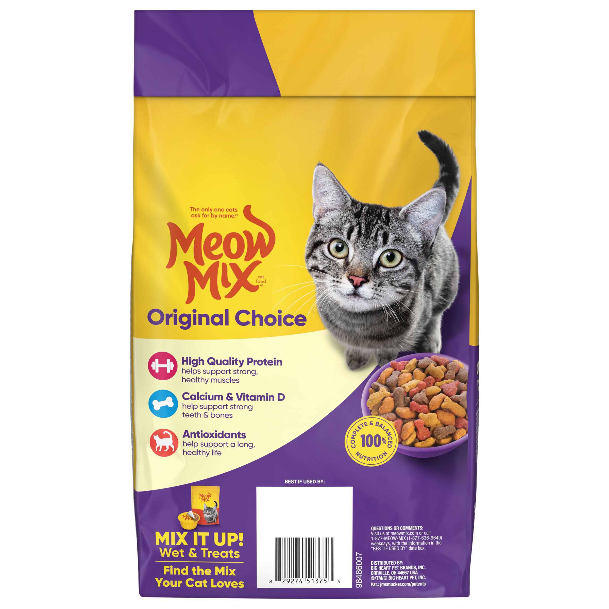 Meow Mix Original Choice Dry Cat Food, 3.15 lb. Bag | Giant Eagle