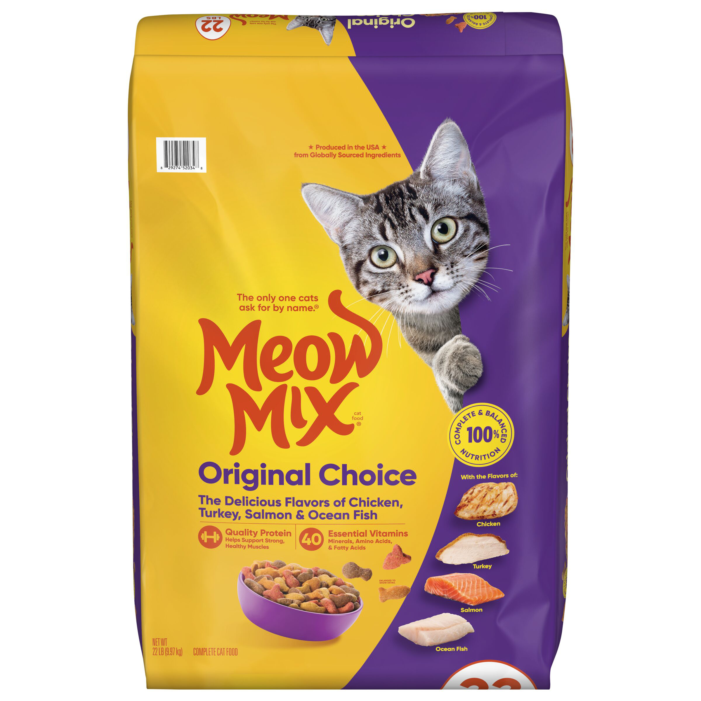 Meow Mix Original Choice Dry Cat Food, 22 Pound Bag | Giant Eagle