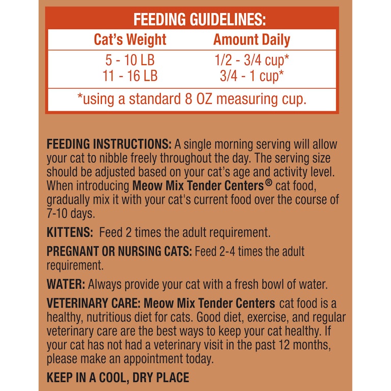 Meow Mix Tender Centers Vitality Bursts, Salmon Turkey Flavor