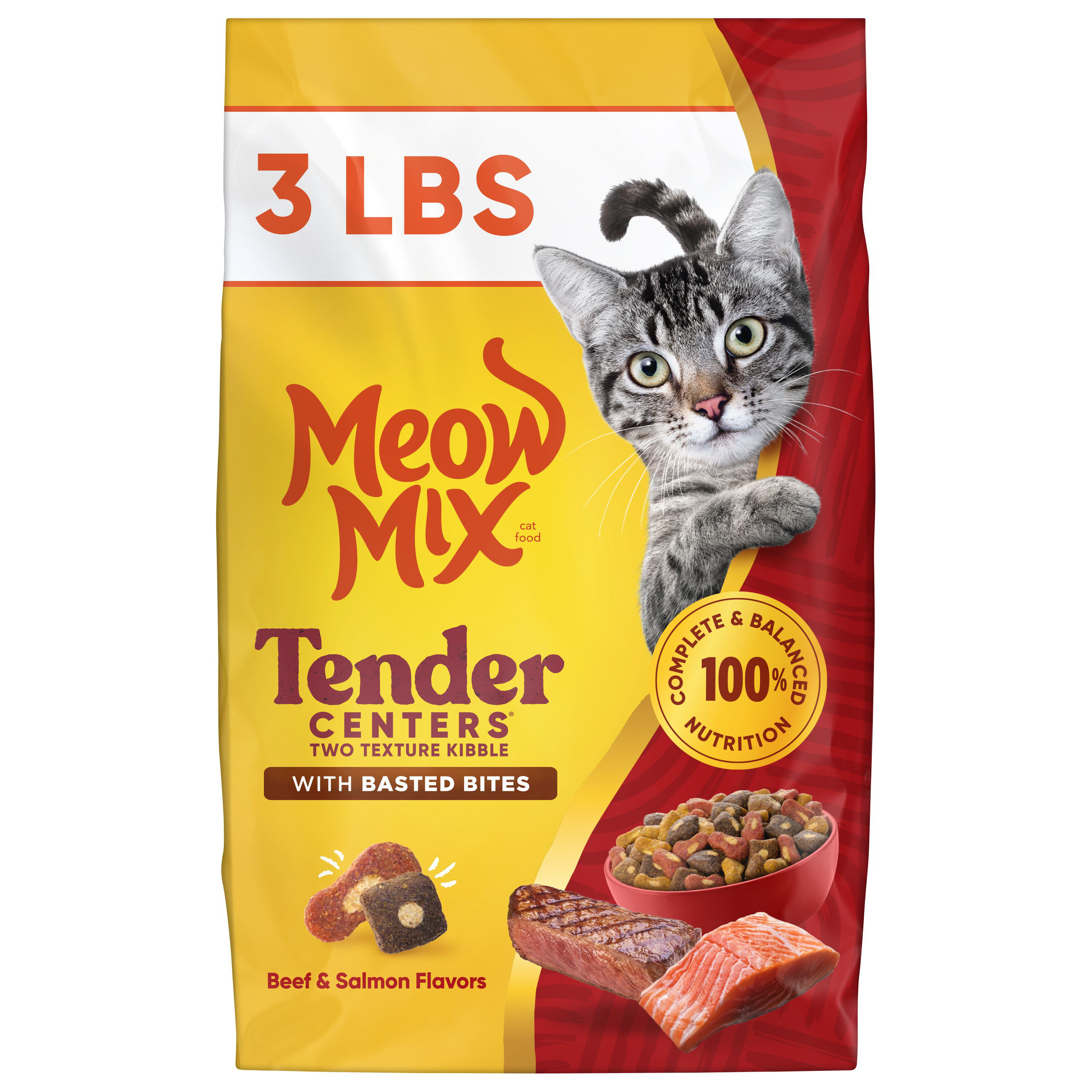 Meow Mix Indoor Health Dry Cat Food for Adult Cats, 3.15 lb. Bag