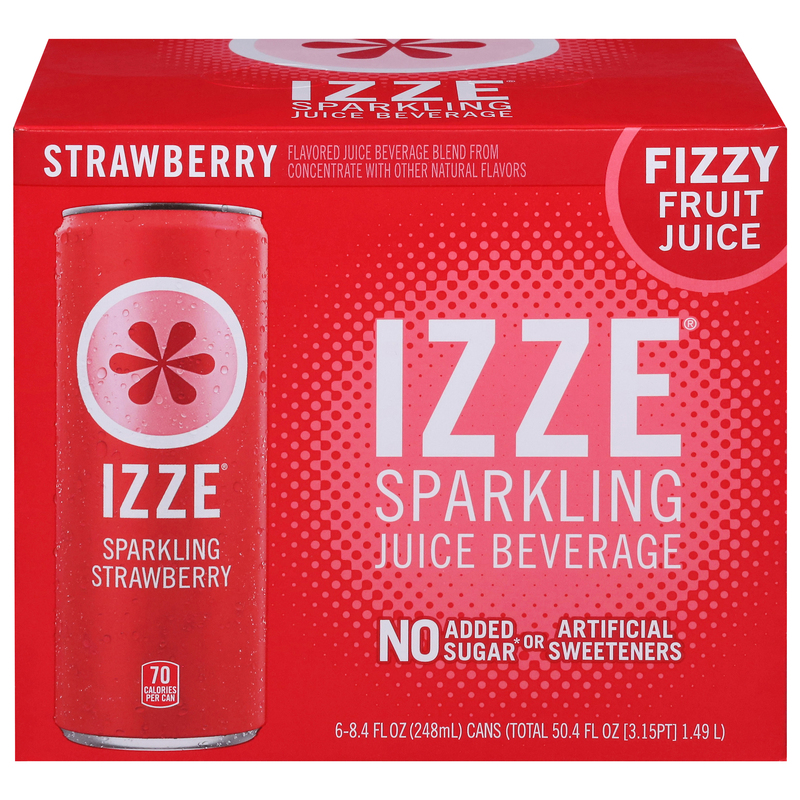 Izze Juice Beverage, Sparkling, Strawberry Flavored | Giant