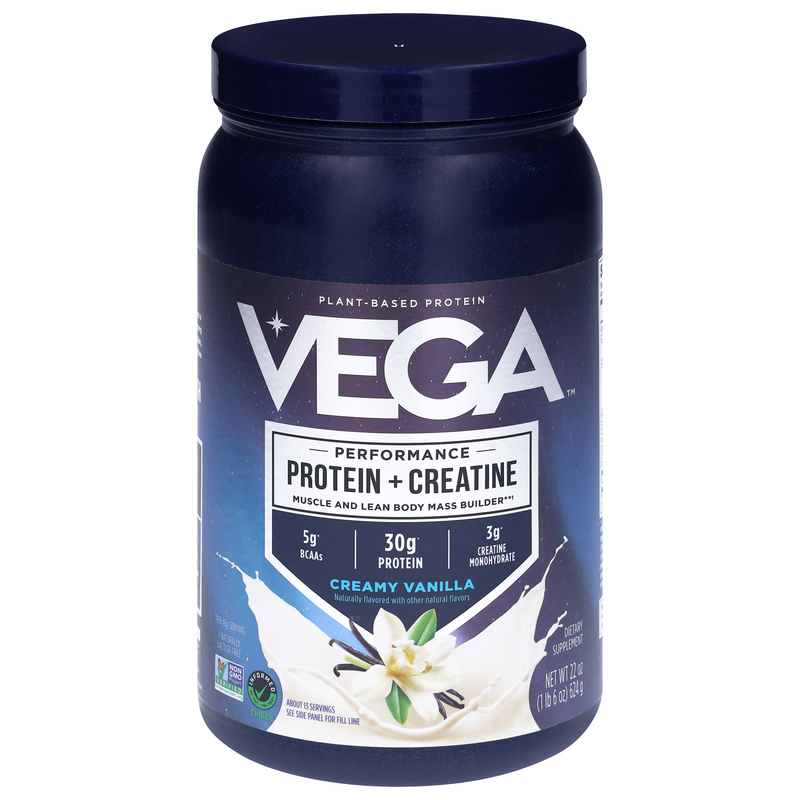 Vega Plant-Based Premium Creamy Vanilla Protein + Supergreens