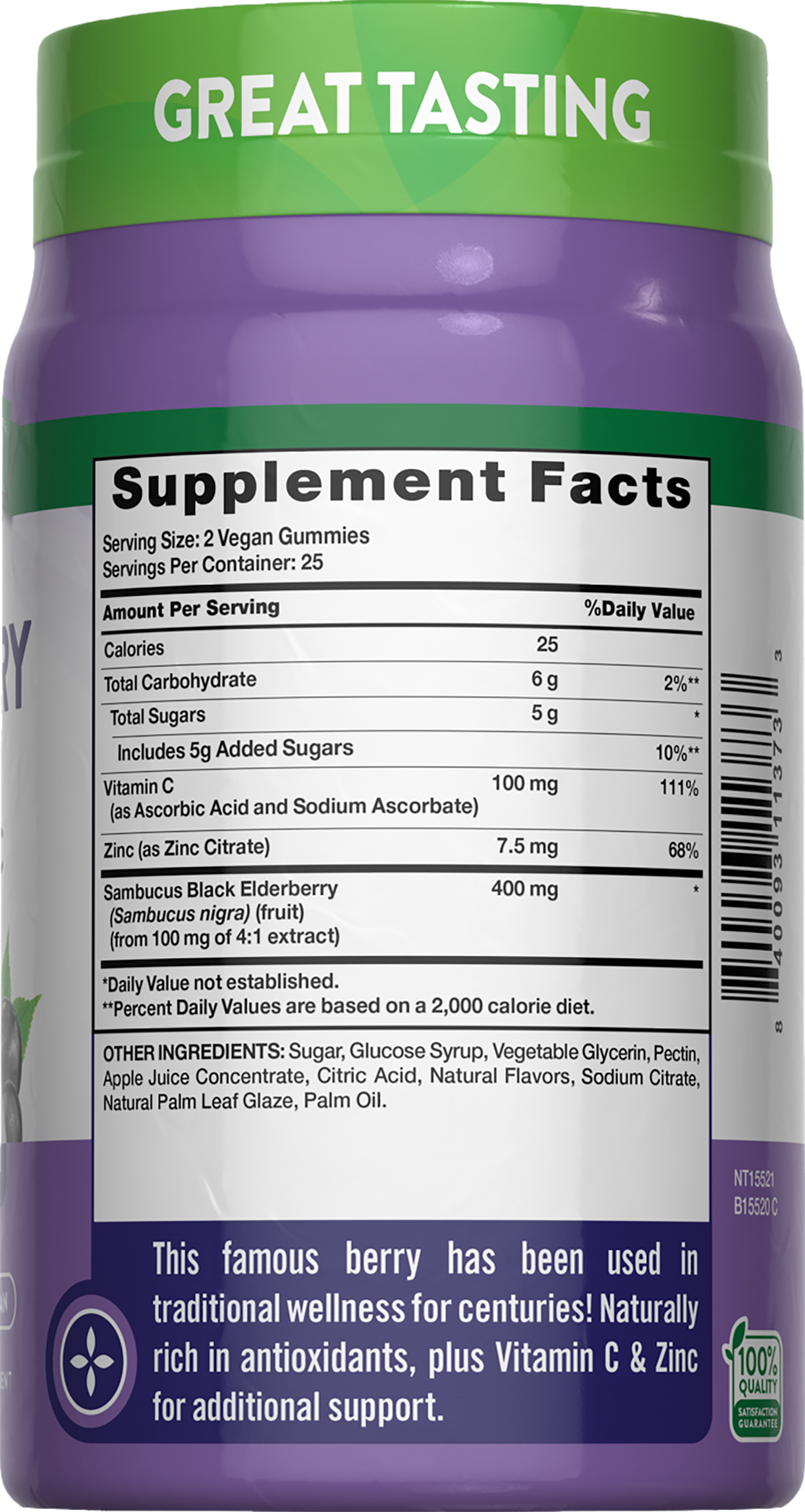 Nature's Truth Elderberry plus Vitamin C and Zinc Gummies | Giant