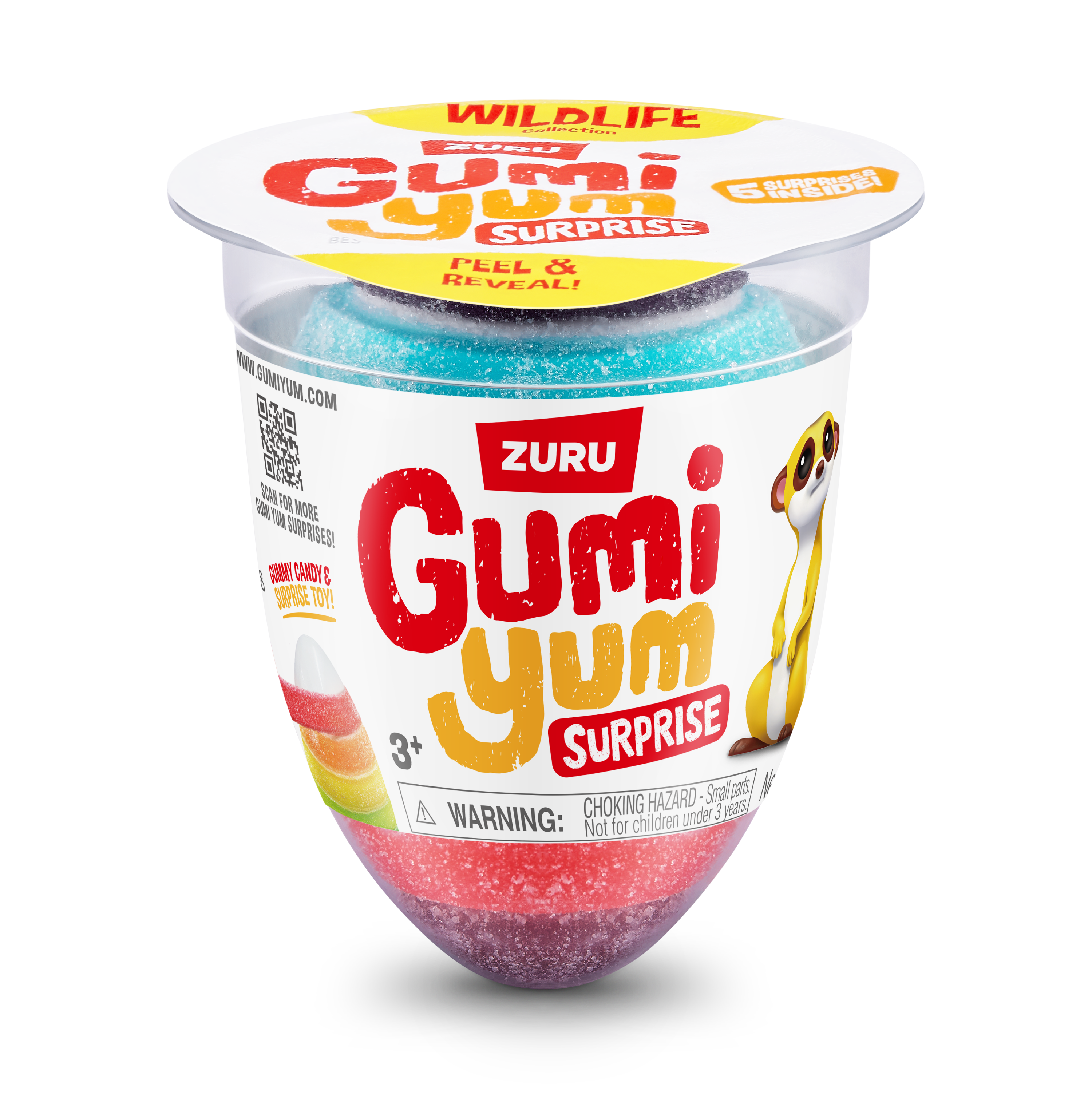 「Yum! Yum! Yum!」 Goma GUMI YUM SURPRISE WILDLIFE 26G GUMMY & TOY | Giant Eagle | Because