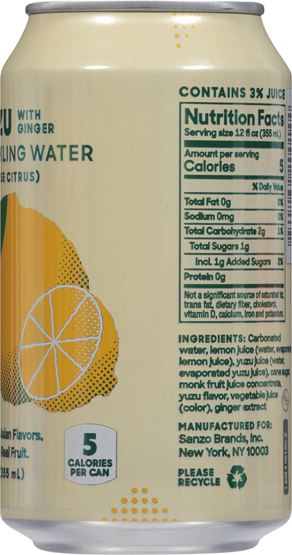 Sanzo Yuzu with Ginger Sparkling Water | Giant Eagle | Because It