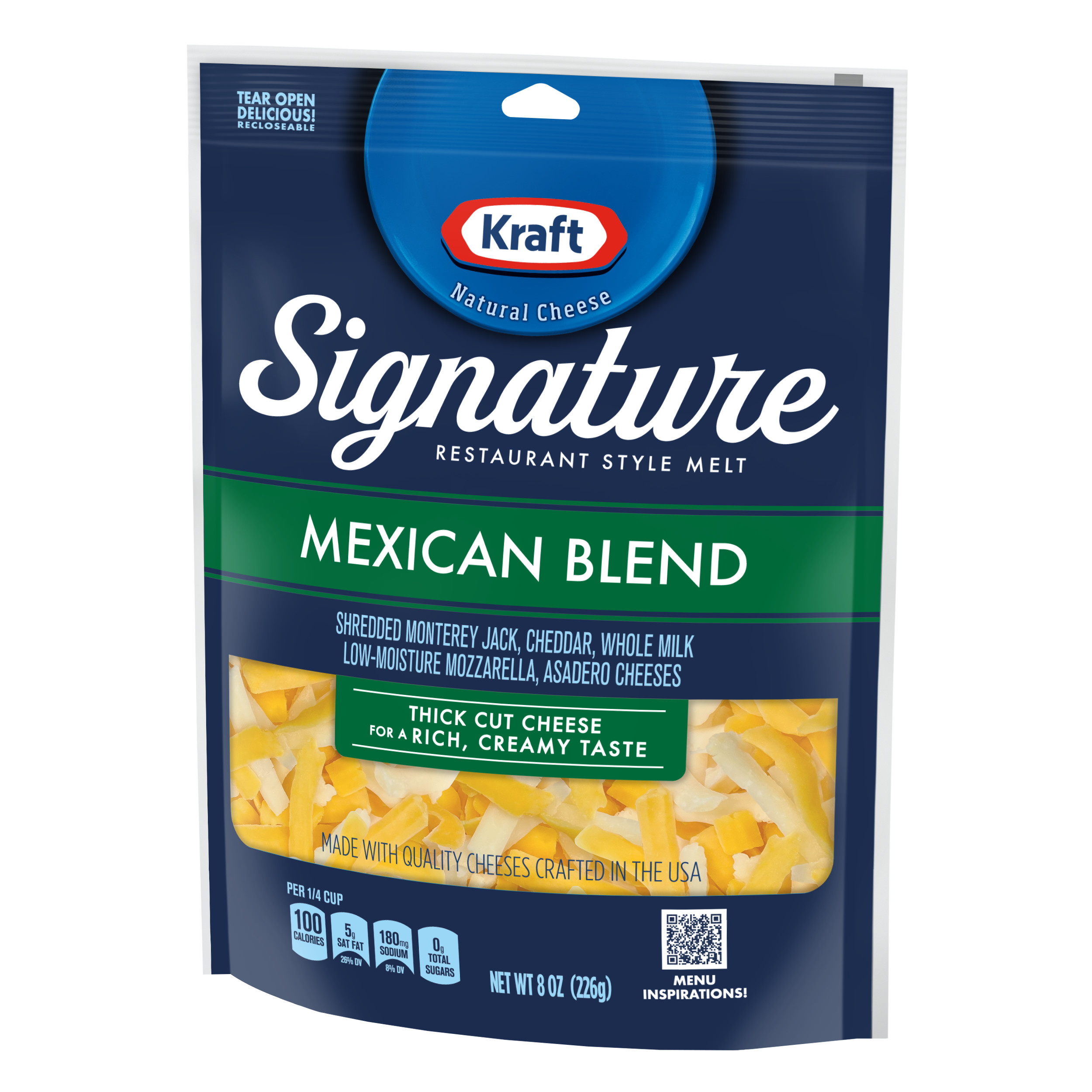 cheeseオーダーページ Kraft Signature Thick Shreds Mexican Blend Cheese 8 oz Bag | Giant