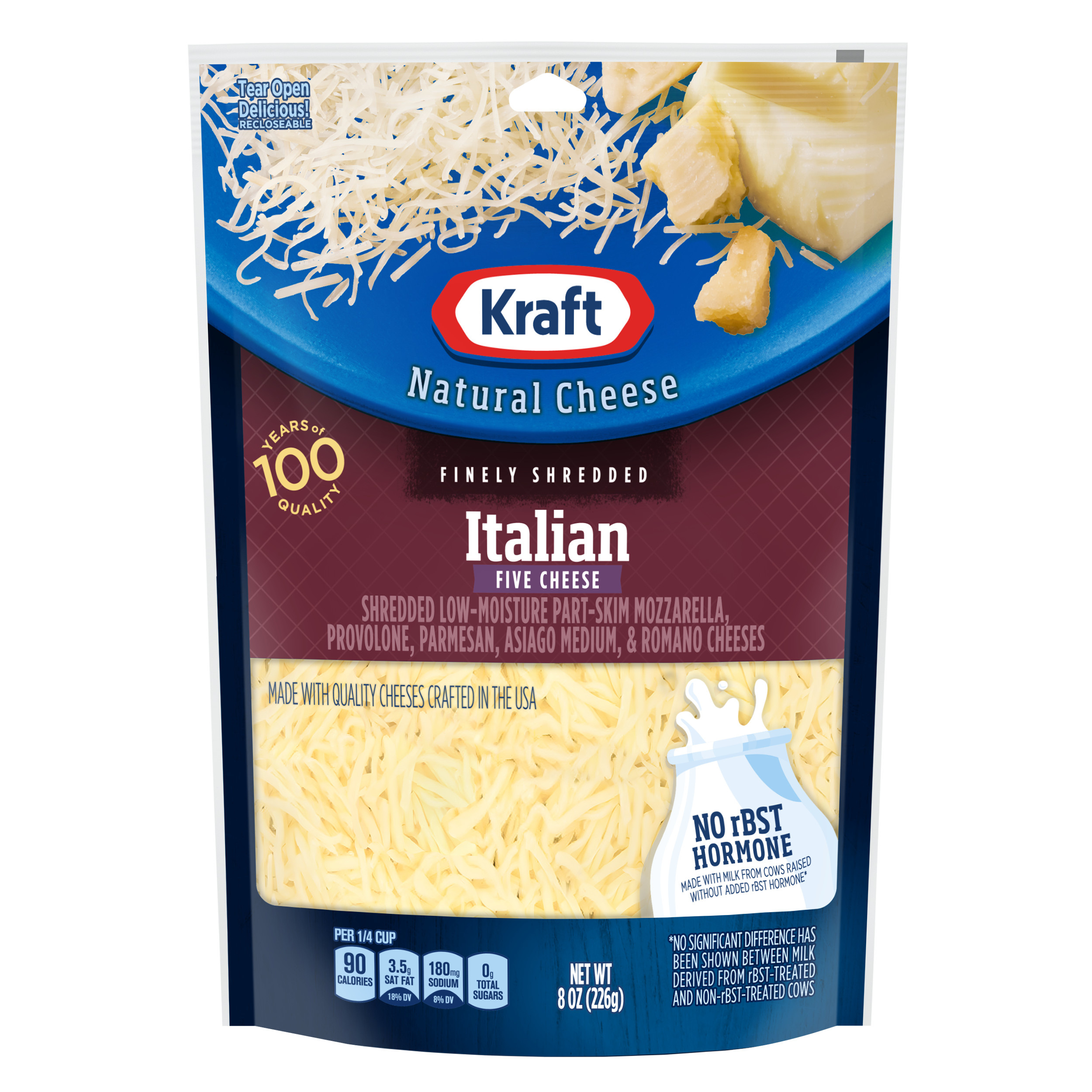 CHEESE TARPA (M) カーキ Kraft Mexican Style Four Cheese Blend Shredded Cheese, 8 oz