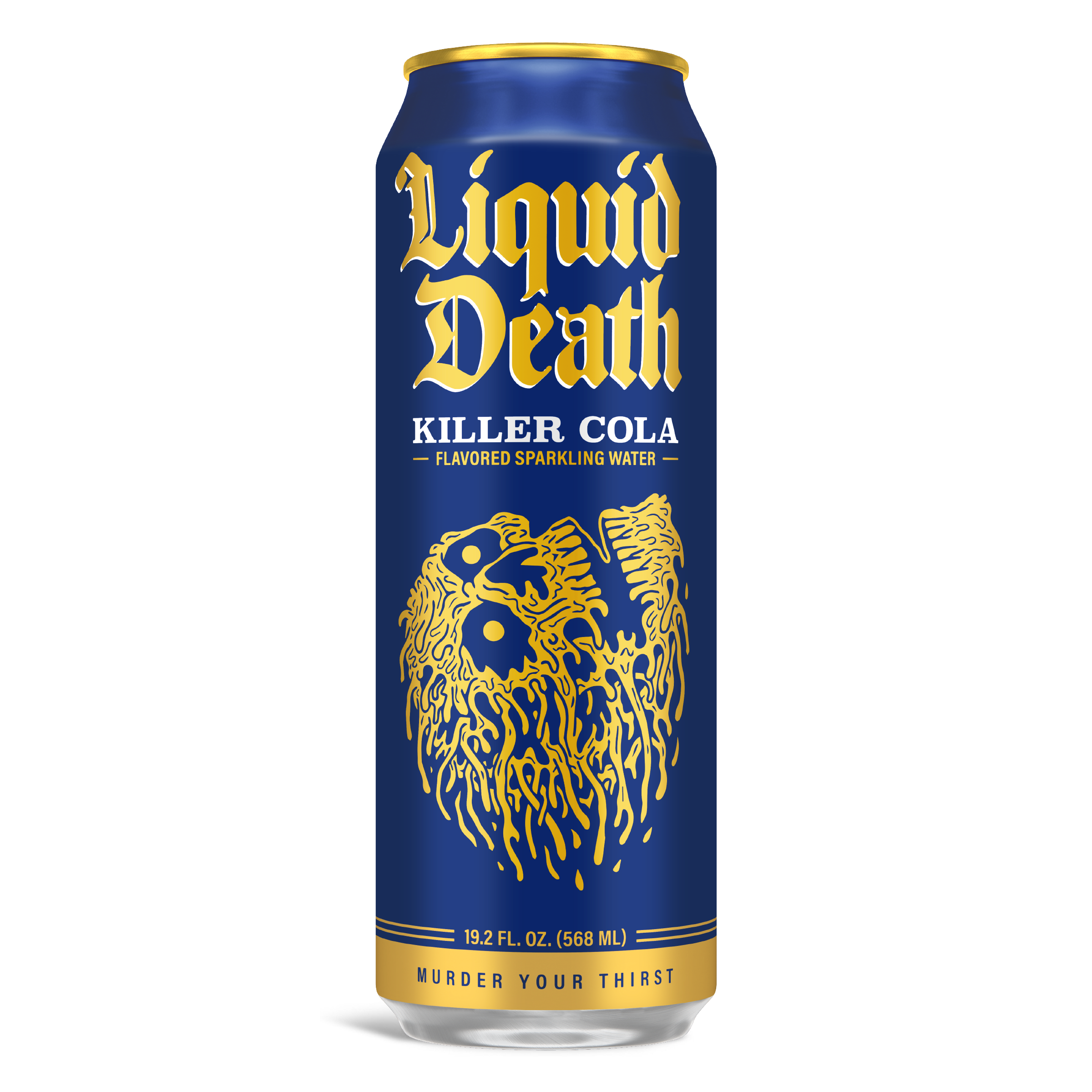 Liquid Death Soda-Flavored Sparkling Water - Killer Cola, Less