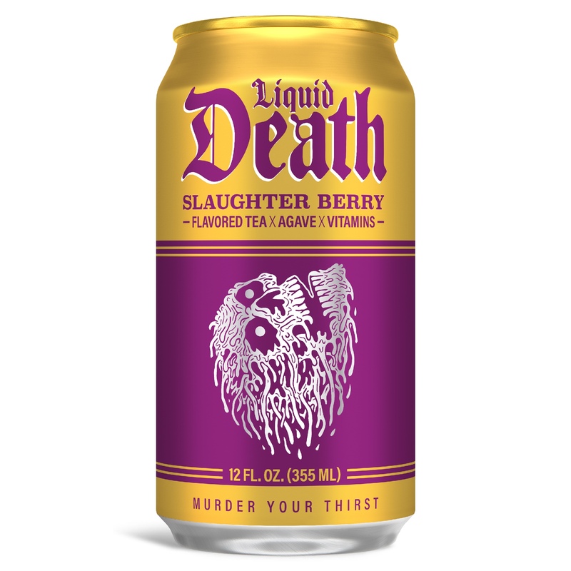 Liquid Death Iced Tea - Slaughter Berry (Raspberry-Flavored Black