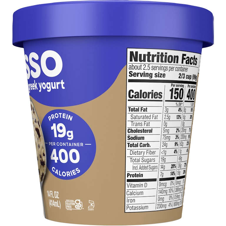 Yasso Greek Coffee Chocolate Chip Frozen Yogurt | Giant Eagle Yasso Greek Coffee Chocolate Chip Frozen Yogurt | Giant Eagle