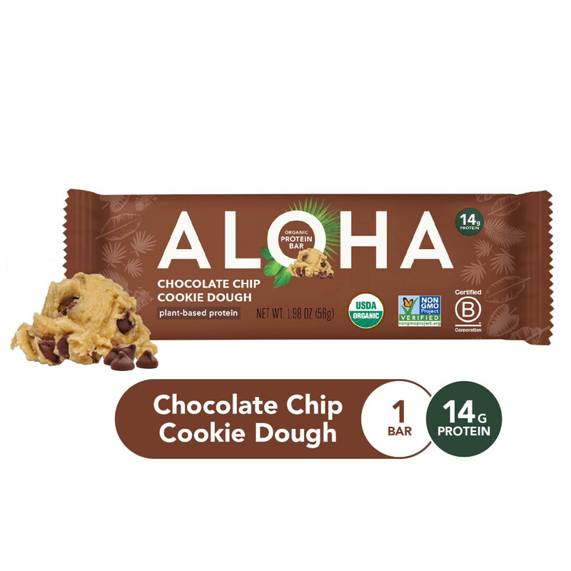 Aloha Protein Bars, Organic, Chocolate Chip Cookie Dough | Giant
