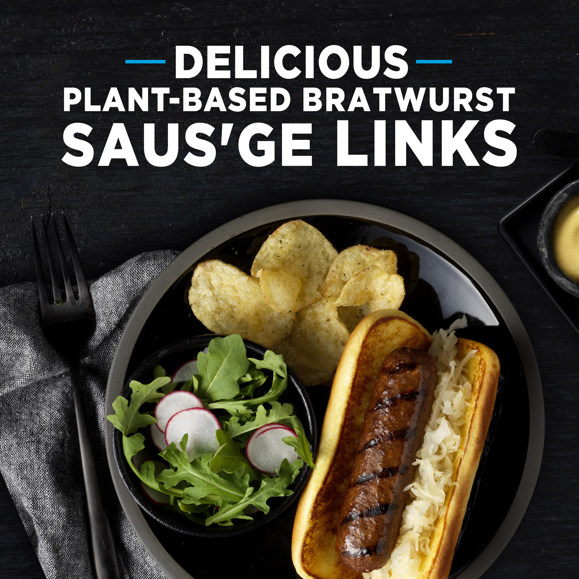 Gardein Ultimate Plant-Based Bratwurst Saus'ge Links, Vegan