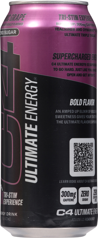 C4 Energy Drink, Zero Sugar, Atomic Grape | Giant Eagle | Because